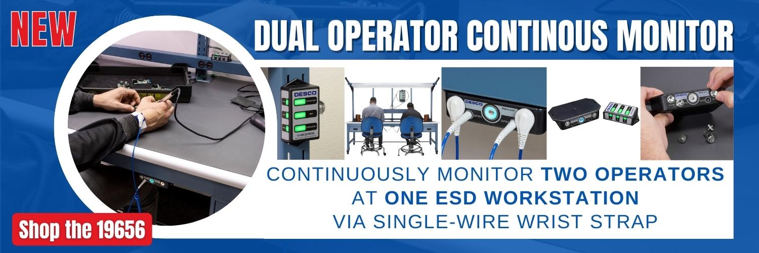 Desco Europe New 19656 Dual Operator Monitor